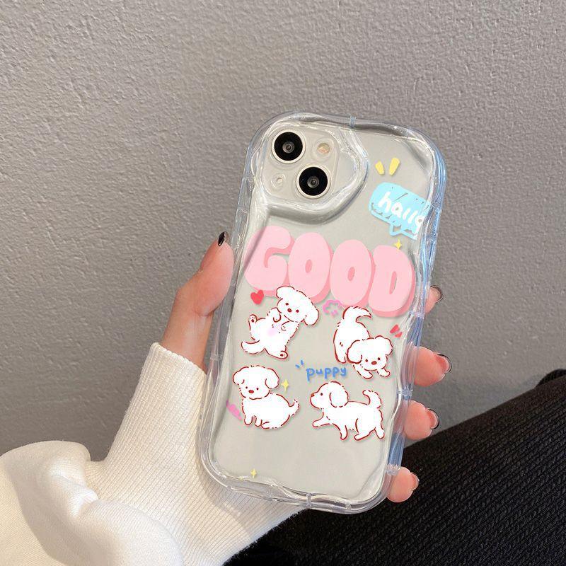 Letter Puppy Suitable for iPhone17promax Phone Case Apple 15/16 Wave 14 Premium 13 Case