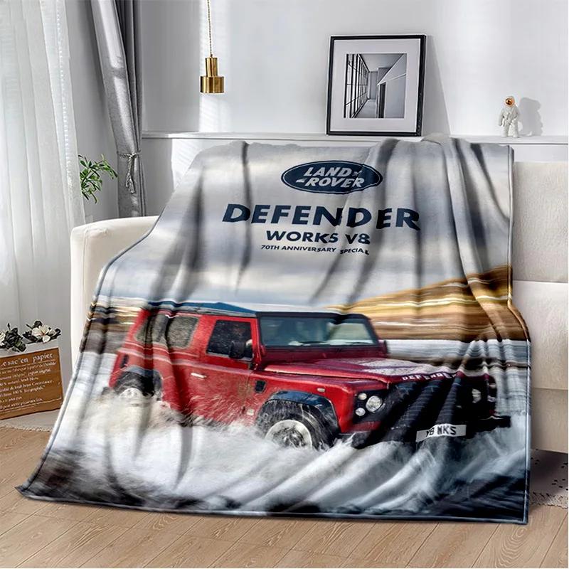 Luxurious HD Fashion Trend Sports Car L-LAND ROVER Logo Blanket - Perfect for Children as Gift Sofa Bed Office Hotel Decor