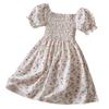 Girls Floral Skirt Short Sleeve Dress Children's Clothing Casual Children's Skirt