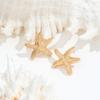 1 Pair Geometric Temperament Casual Starfish Stud Earrings Summer Simple Beach Vacation Style Earrings Ocean Jewelry Gift
