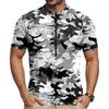 Herren Kurzarm Radtrikot Atmungsaktiv Schnelltrocknend Rundhalsausschnitt Reißverschluss Vorne Leichtes Sportshirt für Outdoor-Fahrten