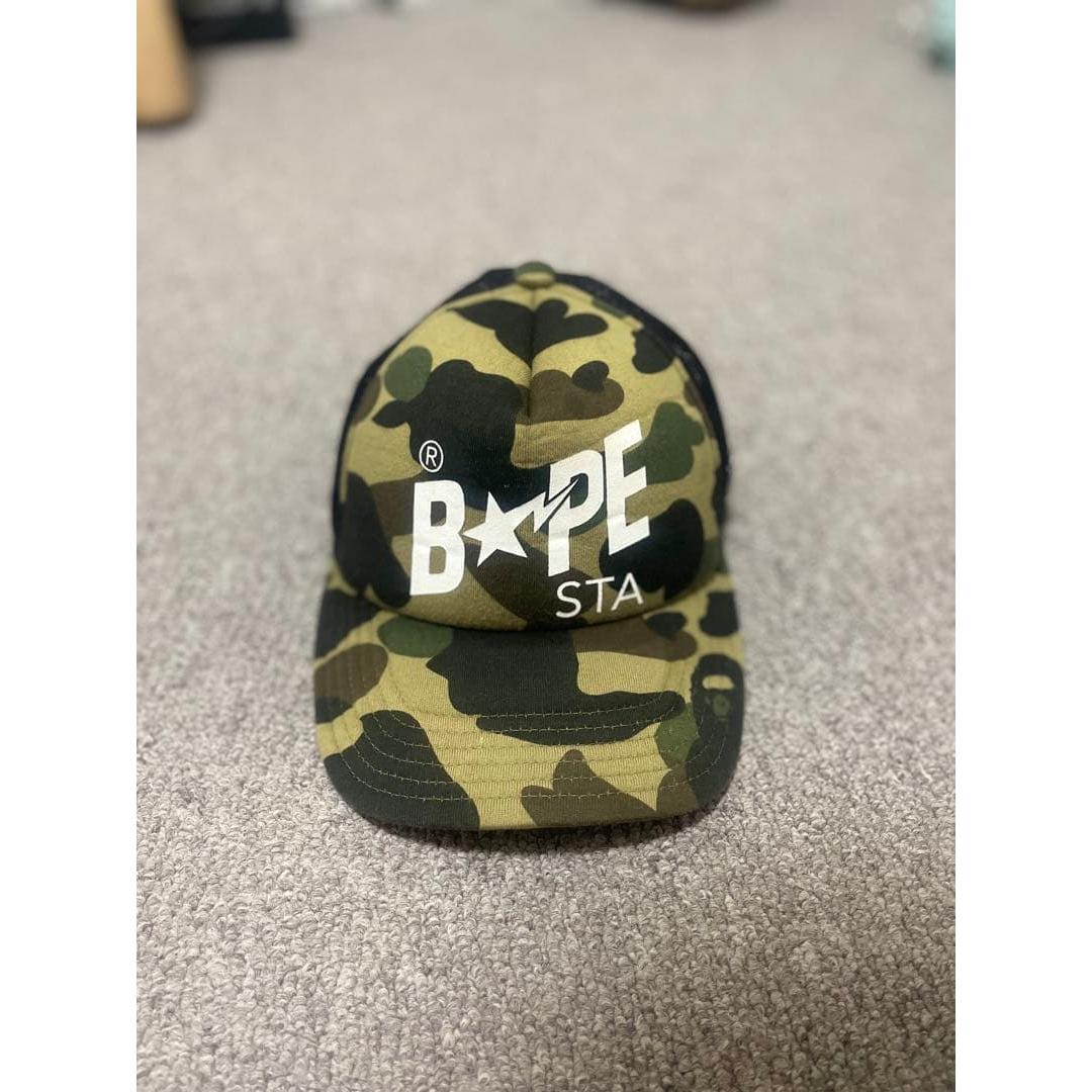 Used A BATHING APE BAPE STA mesh cap camo pattern