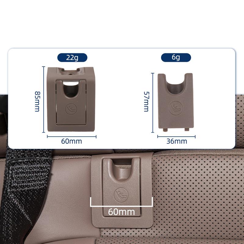 Fit For Lexus ES200 ES350 ES300H ES260 Dark Brown Car ISOFIX Child Seat Belt Buckle Hook Cover Rear Seat Safety Accessory