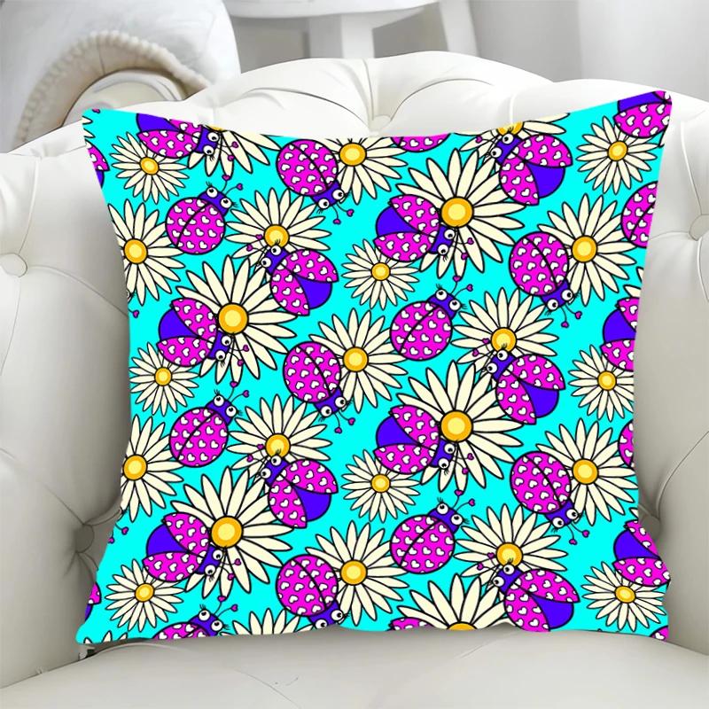 Geometric Pattern Decorative Pillowcases 40x40 Cushion Cover 40*40 Pillowcase Fall Decoration Pillow Hugs Lounge Chairs Covers