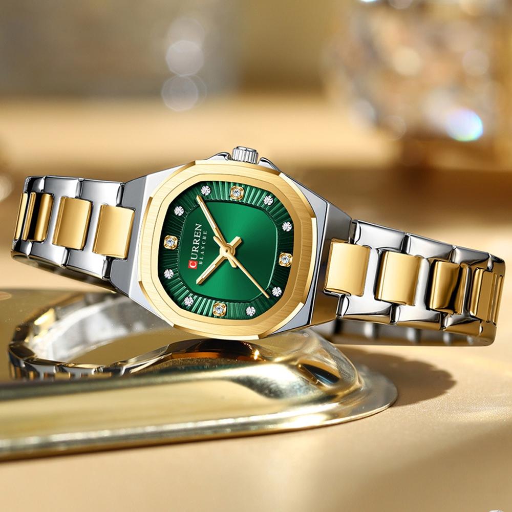 Elegant Women Wristwatch Waterproof Luminous Watch Ladies Stainless Steel Quartz Square Dial Women's Watches