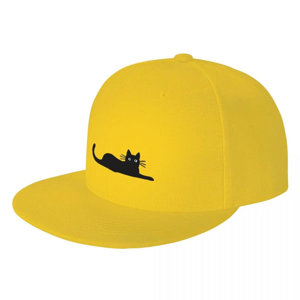 Black Cat Baseball Caps Snapback Fashion Baseball Hats Breathable Casual Casquette Outdoor for Unisex