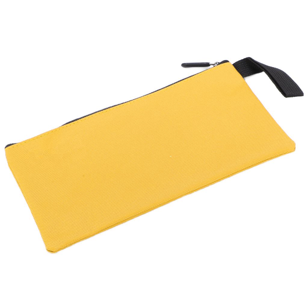 Canvas Werkzeugtasche Langlebig Wasserdicht Tragbar Canvas Reißverschlusstasche zur Aufbewahrung von GegenständenGelb