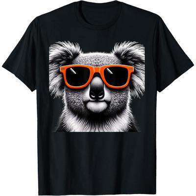Cool Koala Wearing Sunglasses Graphic Art T-Shirt(1)
