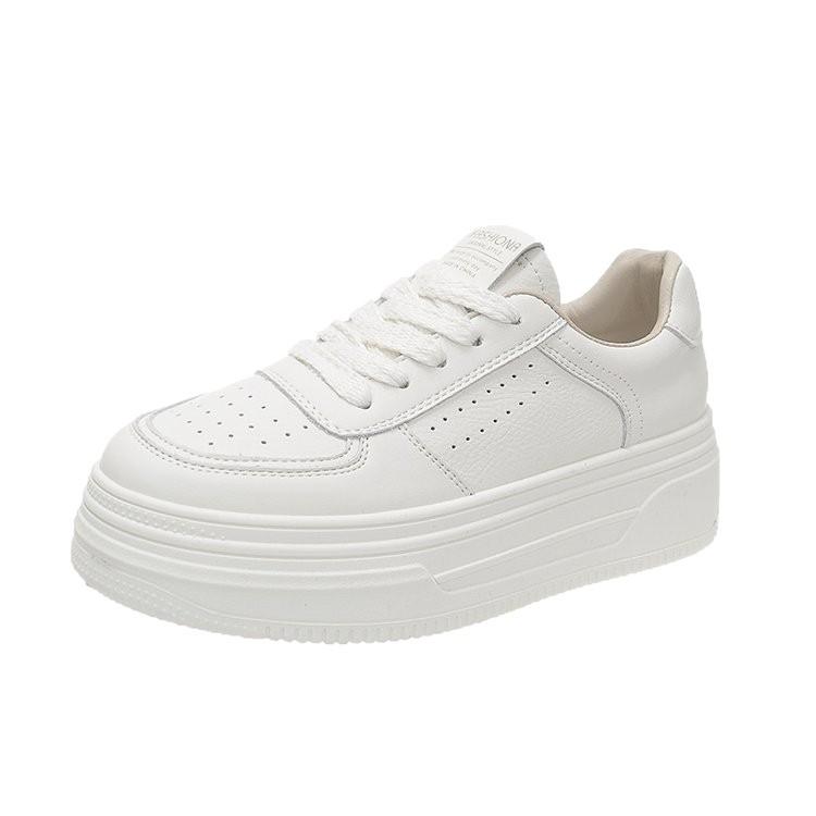 Little White Shoes Women's Versatile Spring and Autumn Thick-soled Muffin 2025 Summer Breathable New Leisure Sports Student Board Shoes Women