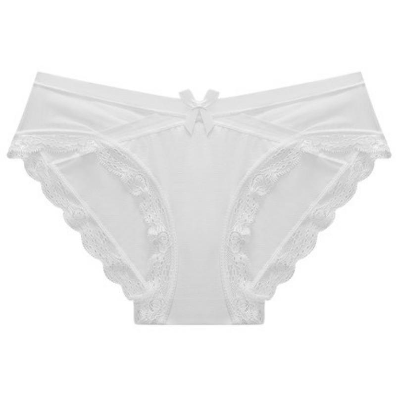 Mesh thin underwear women's low waist sexy panties comfortable seamless lace transparent women's briefs