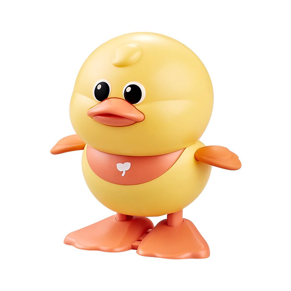 Little Yellow Duck Wind-Up Toy, Jumping & Running Small Animal Toy, Interactive Educational Toy for Baby 1-2 Years Old, Infants and Toddlers