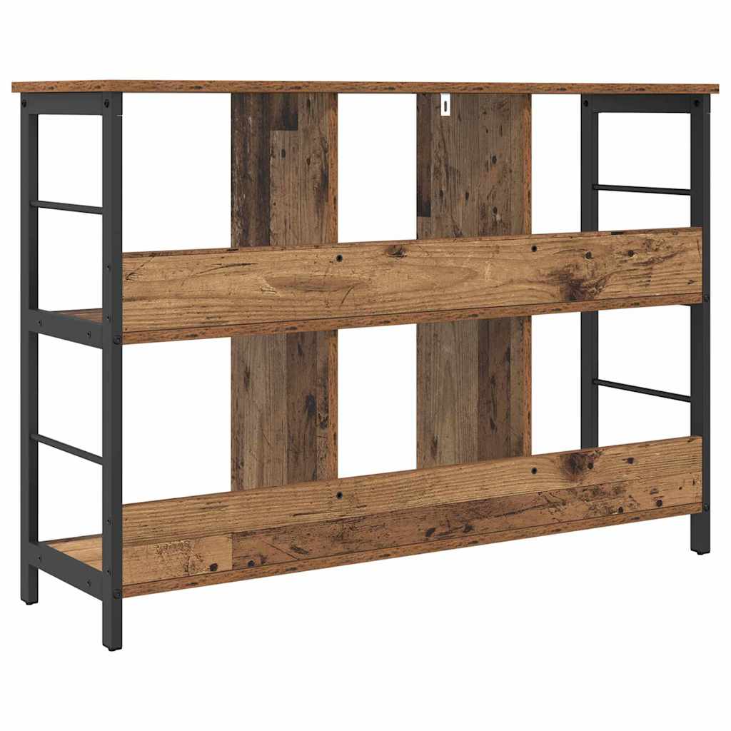 Vintage Wood Bookshelf 102 x 32 x 72.5 cm Engineered Wood
