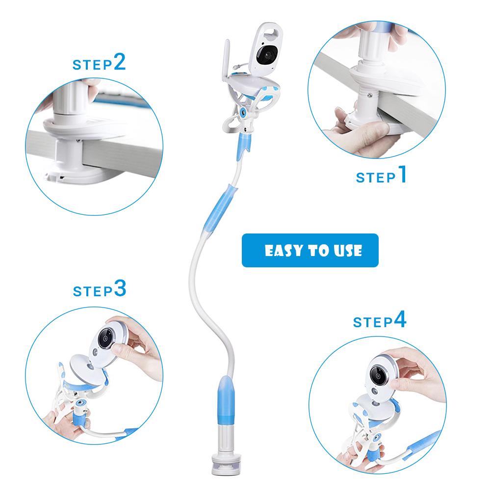 Universal 360 degrees  Rotation Baby Monitor Holder with Anti Slip Reinforcement Pad