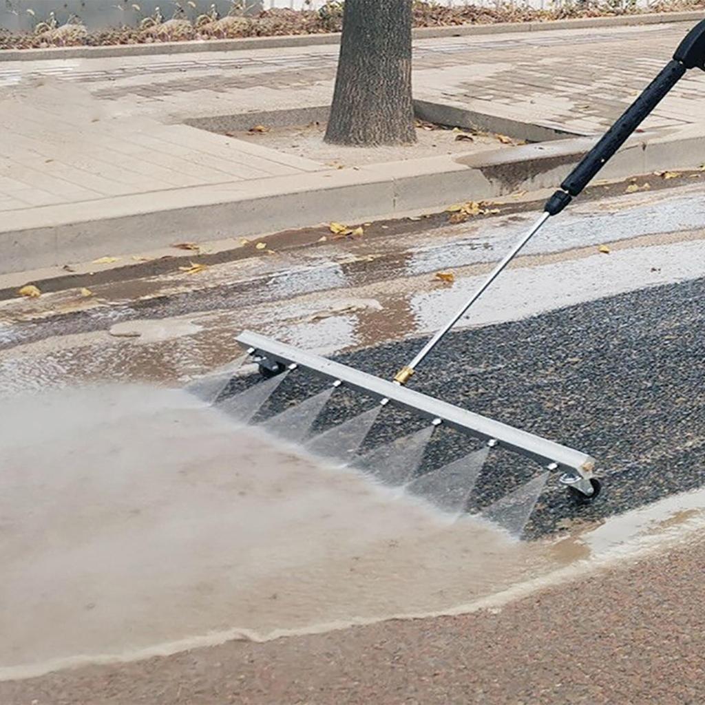 Water Broom for Pressure Washer Under Car Steel 7 Nozzles for Car Chassis