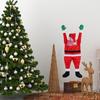 Vánoční závěsná dekorace Santa Clause Velký lezoucí Santa Claus Vánoční závěsná ozdoba pro venkovní okap, okno, zeď, balkonová dekorace