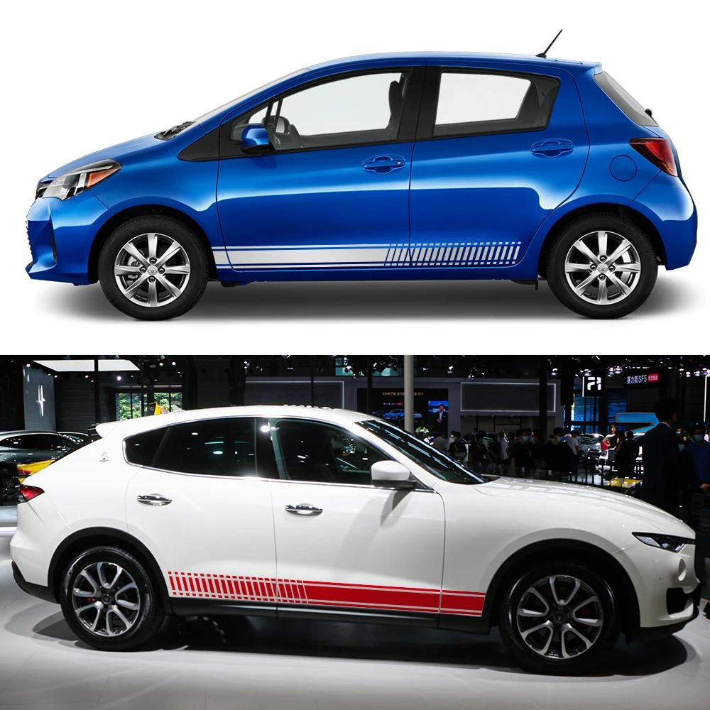 Car Door Side Sticker Decal Kit For TOYOTA YARIS Auto DIY Sticker Styling Vinyl Film Waterproof Decals Car Exterior Accessories