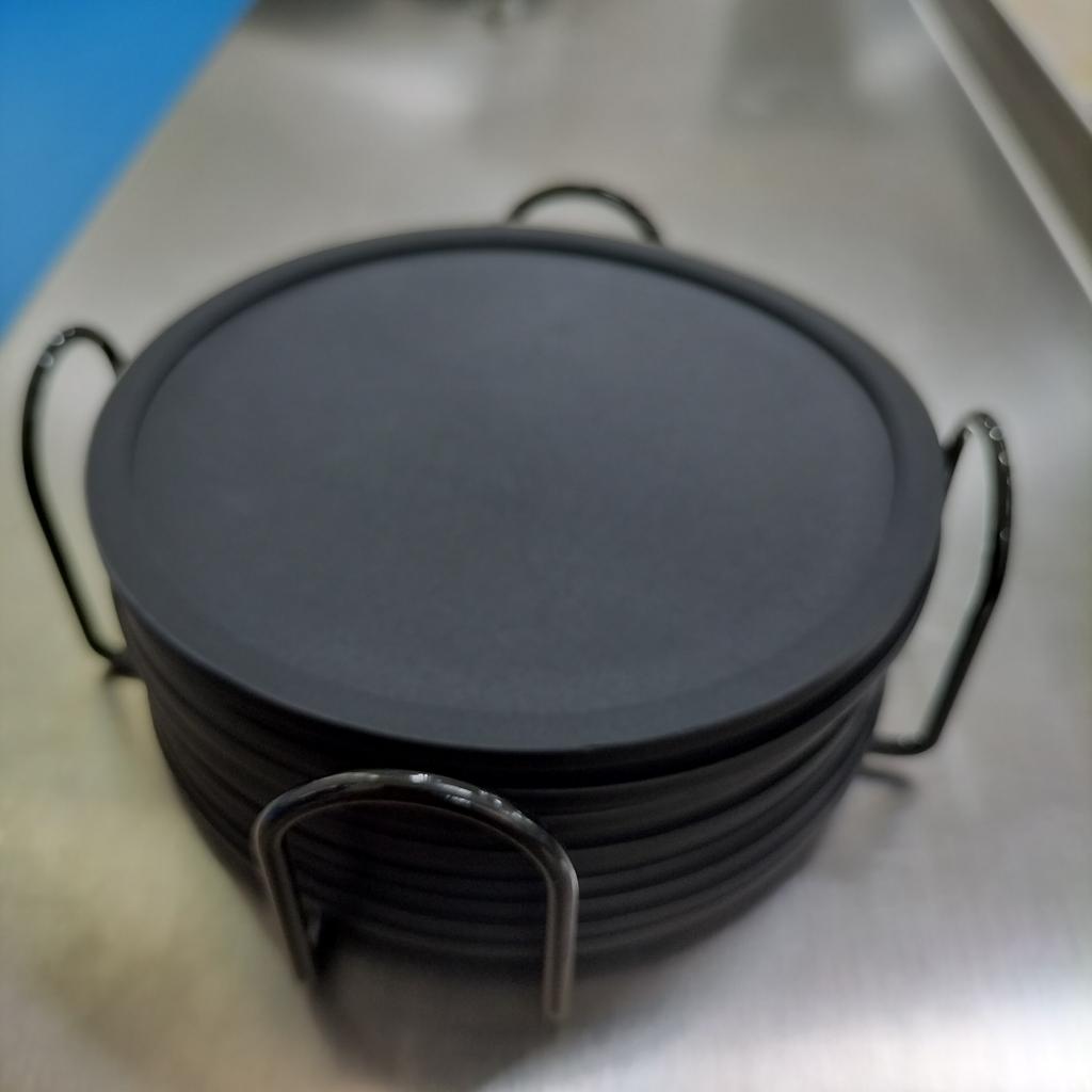 Spot Silicone Coaster Round 10cm Waterproof and Non-slip Food Grade Anti-scalding and Heat Insulation Mat Teacup Mat Coaster Tea Mat