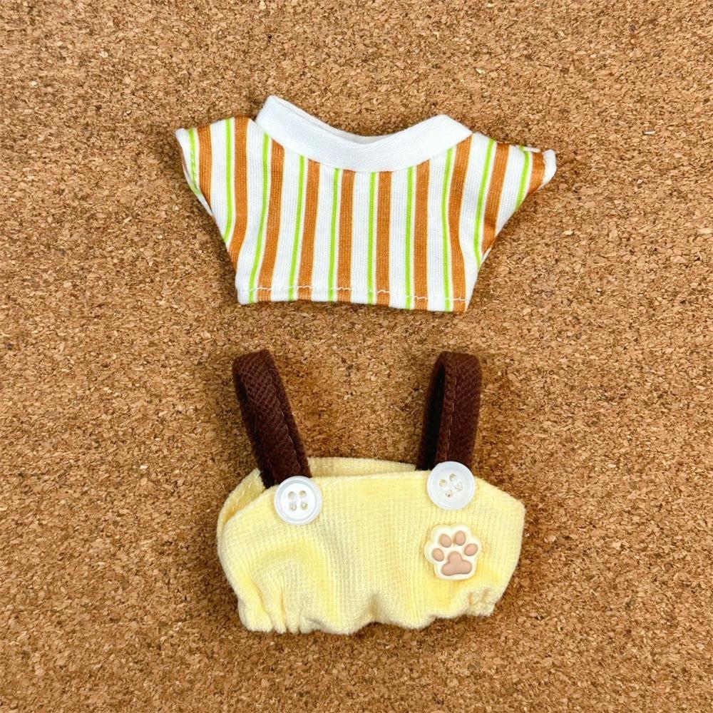10CM Size Cotton Doll Rompers Soft Cotton Mini Doll Clothes Plush Doll Outfit  Doll Dressing