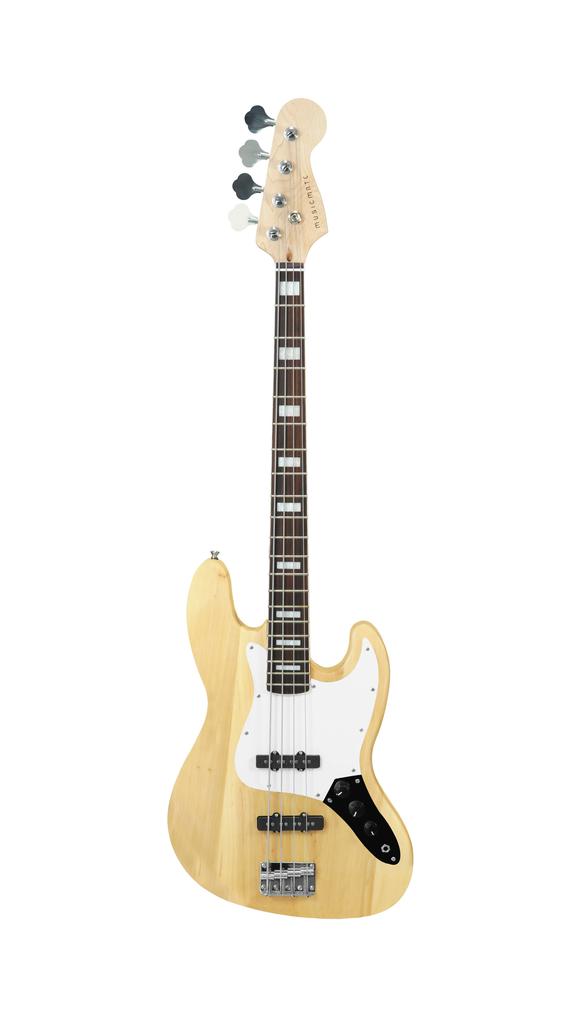 MusicMate MM-G175-W Electric Bass Guitar