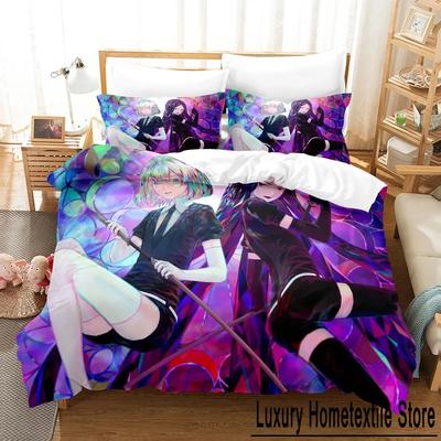 3D Print Anime Houseki No Kuni Bedding Set Boys Girls Twin Queen Size Duvet Cover Pillowcase Bed Kids Adult Home Textileextile