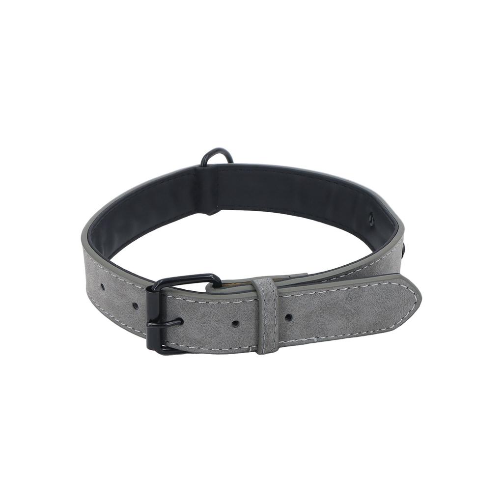 Didog Soft Padded Leather Dog Collar, Breathable Heavy Duty Dog Collar Leather With Adjustable Rust-Proof Metal Buckle For Small Medium Large Dogs