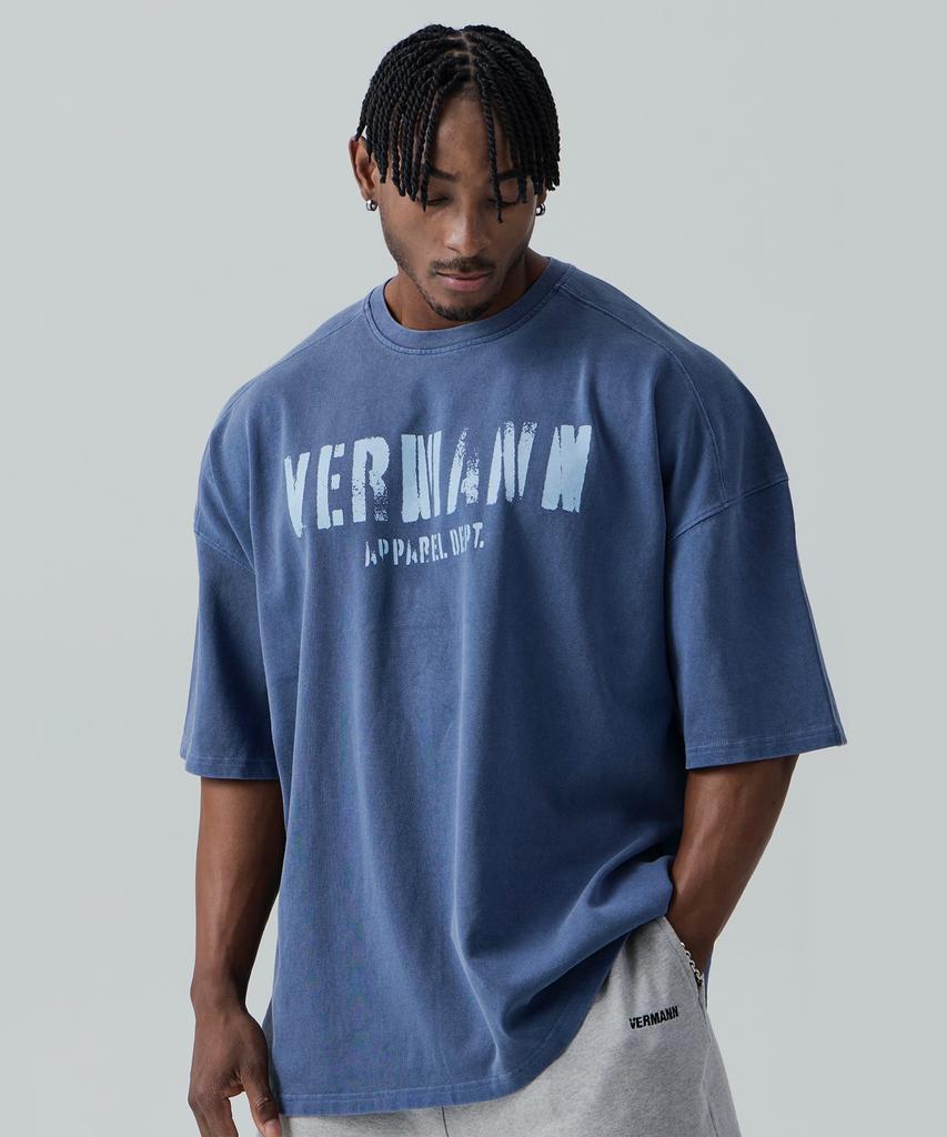 Beleumaneopaeleol Heavy Cotton Pigment Essential Oversized Short Sleeve T-Shirt 3 Colors