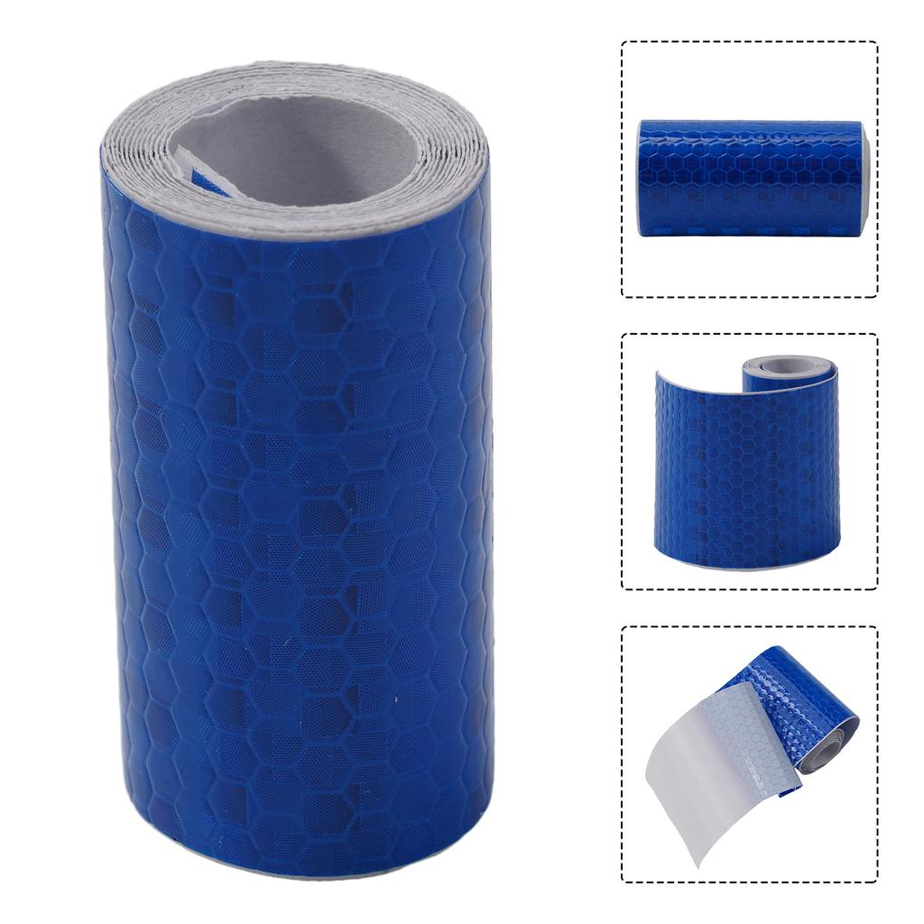 5x100cm Car Reflective Tape Decoration Safety Warning Decoration Sticker Reflector Protective Tape Strip Film For Dark Night