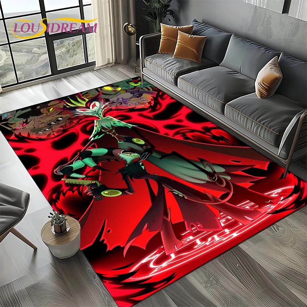 2025 H-Helluva Boss Blitzo Cartoon Carpet Rug for Bedroom Living Room Home Sofa Decoration,kids Game Play Decor Floor Mat Gift