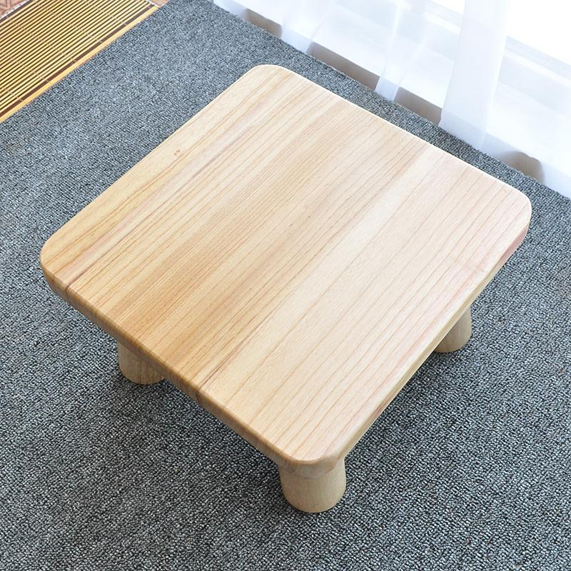 Japanese Burnt Paulownia Minimalist Tatami Stand Solid Wood Bay Window Desk Handcrafted Window-Side Table