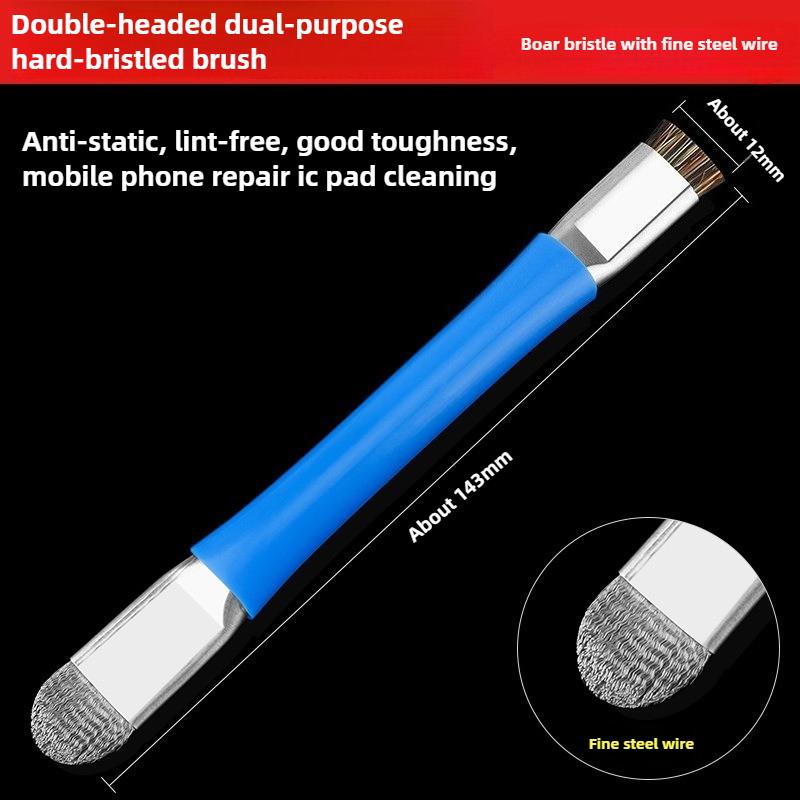 Safe Brush Anti-Static Motherboard PCB Cleaning Brush for Mobile Phone Repair Tools Kit Double Head Convenience