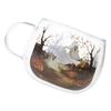 Halloween Themed Painted Glass Cup For Dining Parties Dishwasher Safe 200ml Capacity Painted Glassware