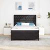 Box Spring Bed with Mattress Black 140 X 200 Cm Velvet
