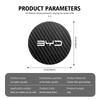 2pcs Car Cup Holder Insert Pad Emblem Coaster Anti-Slip Mat For BYD Tang F3 E6 Atto Yuan Plus Song Max F0 G3 I3 Ea1 G6