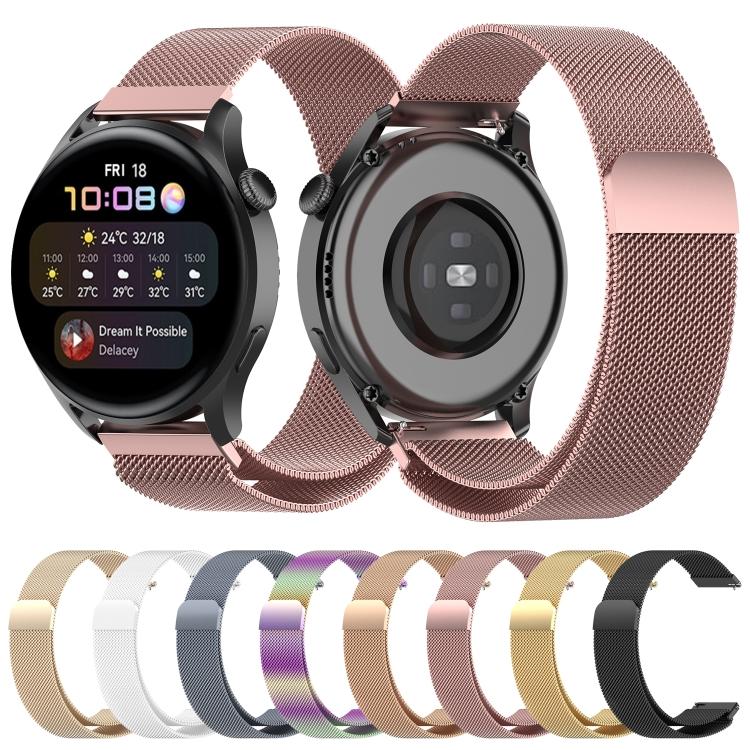 For Huawei Watch GT 3 42mm 20mm Milan Metal Watch Band(Colorful)