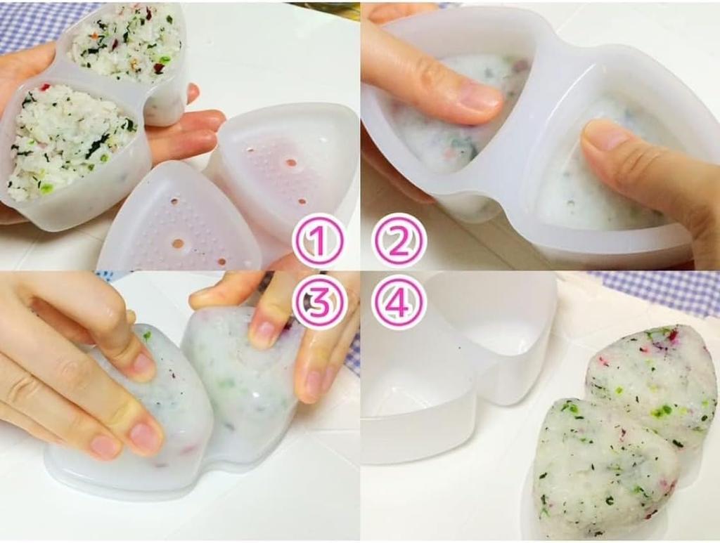 Triangulär riskokare för och annat Bekvämt matlagningsverktyg för snabb och enkel Placera bara riskulan i Tillverkad i Lättanvänd bento,