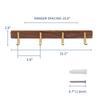 Wall Wall Storage Coat and Hat Clothes Hooks, Hanger, Hooks, Wall-Mounted Hook, Hook, Organization, Entryway, Bathroom, 4-Hook