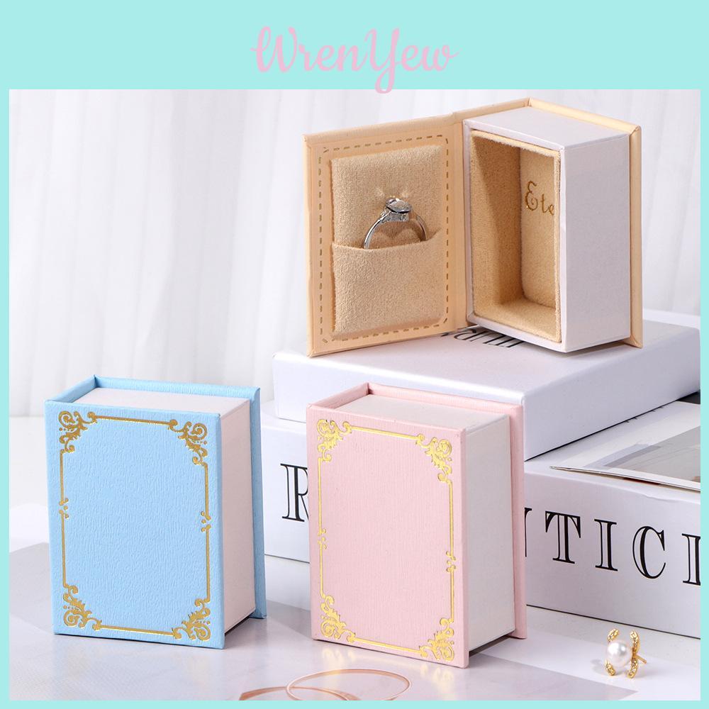 Style Jewelry Gift Box With Flip Cover For Ring Packaging And Storage
