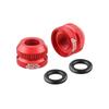 2Pcs Bike Tubeless Tire Presta Valve Nut MTB Road Bicycle Rim Aluminum Ultralight Valve Cap Cycling Repair Parts