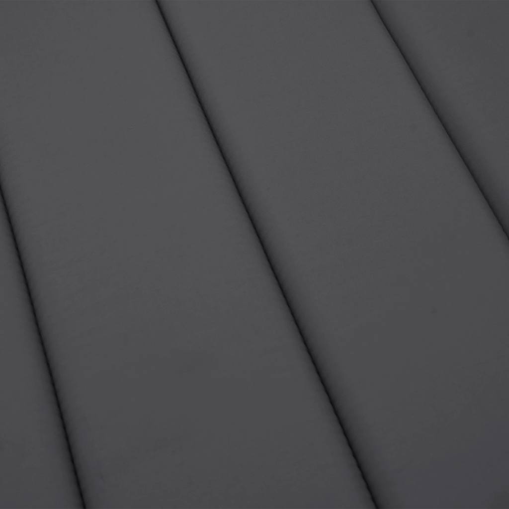 Sun Lounger Cushion Anthracite 186 x 58 x 4 cm Oxford Fabric