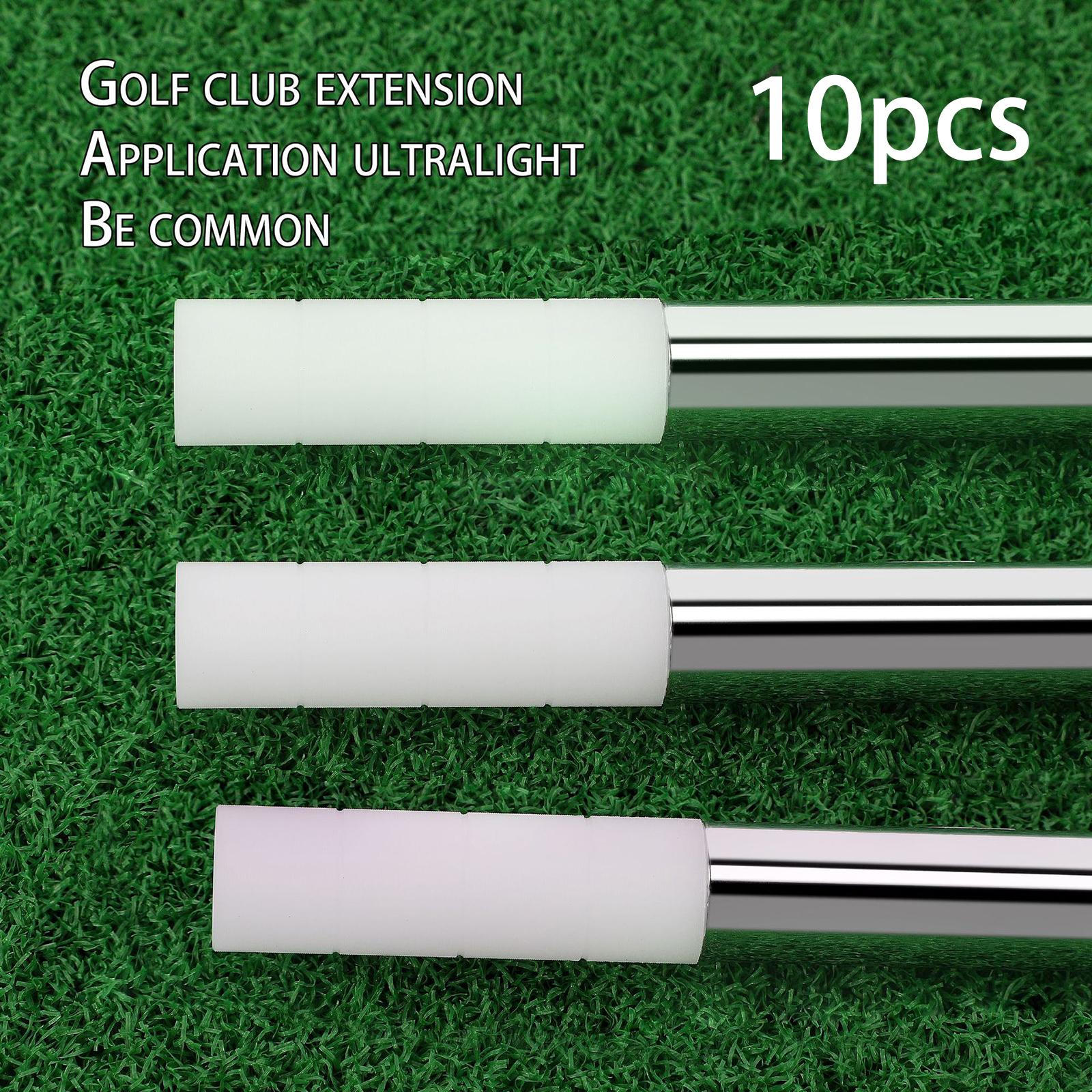 

10 Pieces Golf Club Extenders Accessories Equipment High Performance Replace Part White Out Dia 13.85 mm