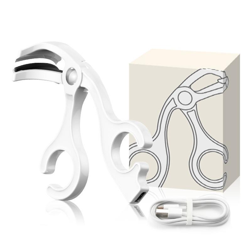 Wide Angle Partial Lash Curler No Pinching Soft Silicone Pad Professional Makeup Tool for False & Natural Eyelashes белый