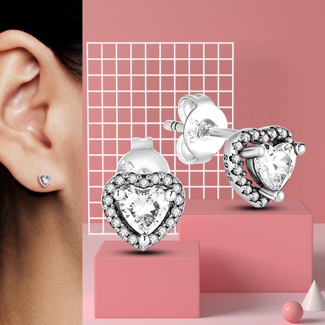 

Нові сережки-кільця зі срібним серцем S925 CZ, кубічним цирконом, підходять для оригінальних сережок-підвесок, ювелірних виробів, подарунків для жінок. Вишукані сережки, виготовлені своїми руками