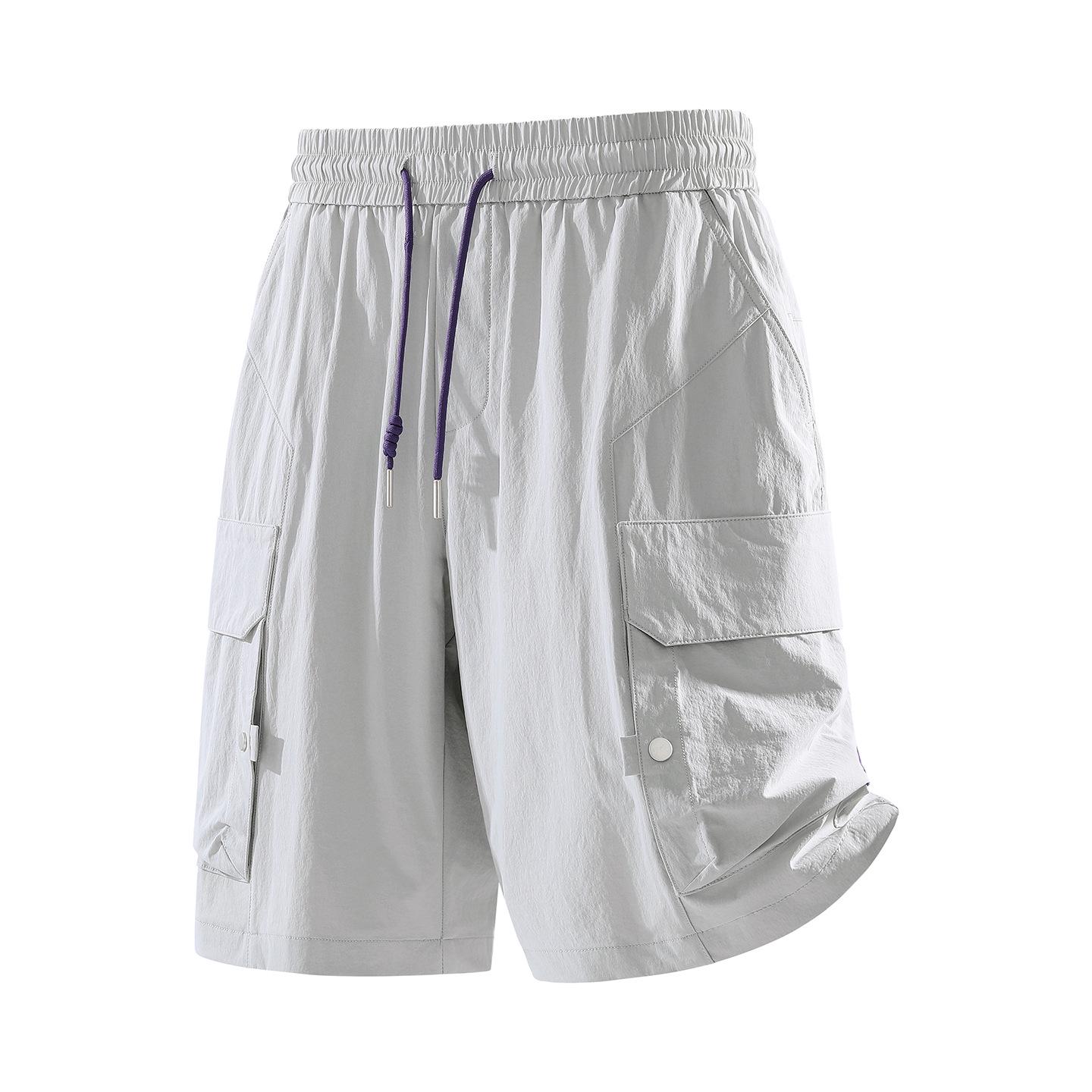 Men s Versatile Trendy Sports Five-Point Pants - Summer Outdoor Breathable Waterproof Workwear 2XL