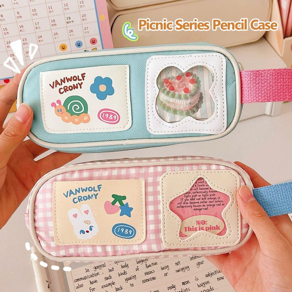 Portable Pencil Case Large Capacity Pen Box New Stationery Organizer  Students
