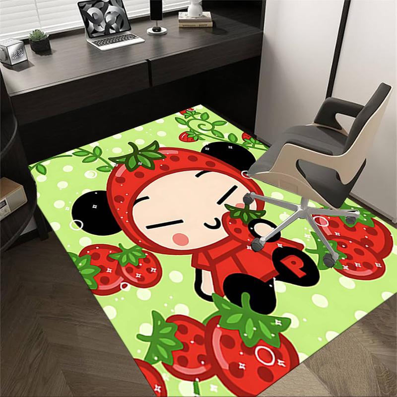 

1PC strawberry cartoon Extra Large Non-Slip Floor carpet, Office, family, bedroom, Studio - Large Area Rug Indoor Rugs, Vibrant Colors-A254 60cm by 90cm