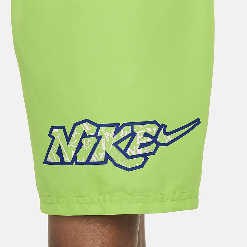 New Nike Swim Jumble Shorts Children Aged 3 7 Years Old Action Green FZ6556-326