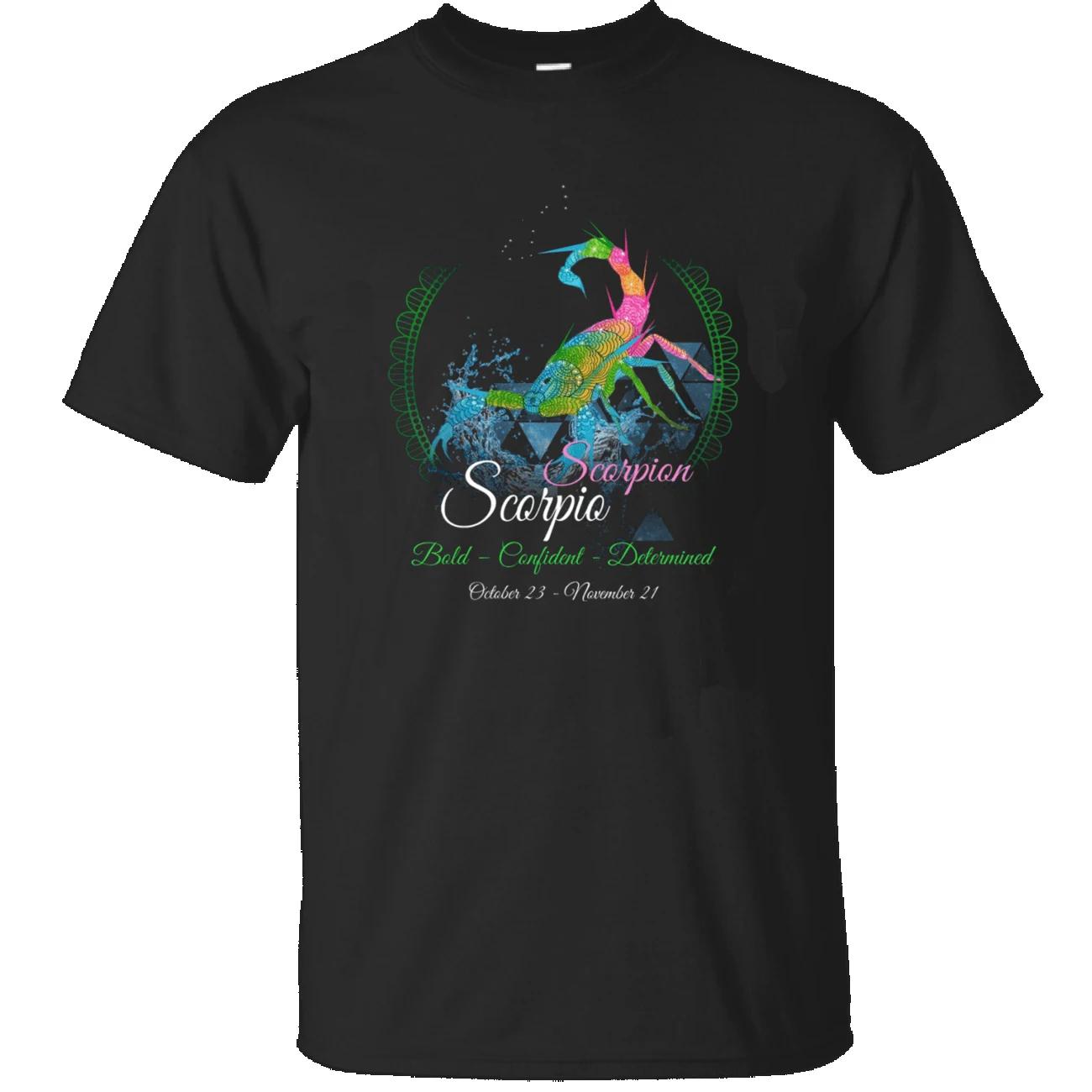 Star Sign Horoscope Scorpio Scorpion Zodiac Birthday Gift TShirt Summer Cotton Short Sleeve ONeck Unisex T Shirt New S3XL S
