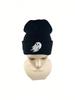 1pc Halloween Cute Ghost Embroidered Knitted Hat Autumn And Winter Men's And Women's Festival Party Cold-proof Hat