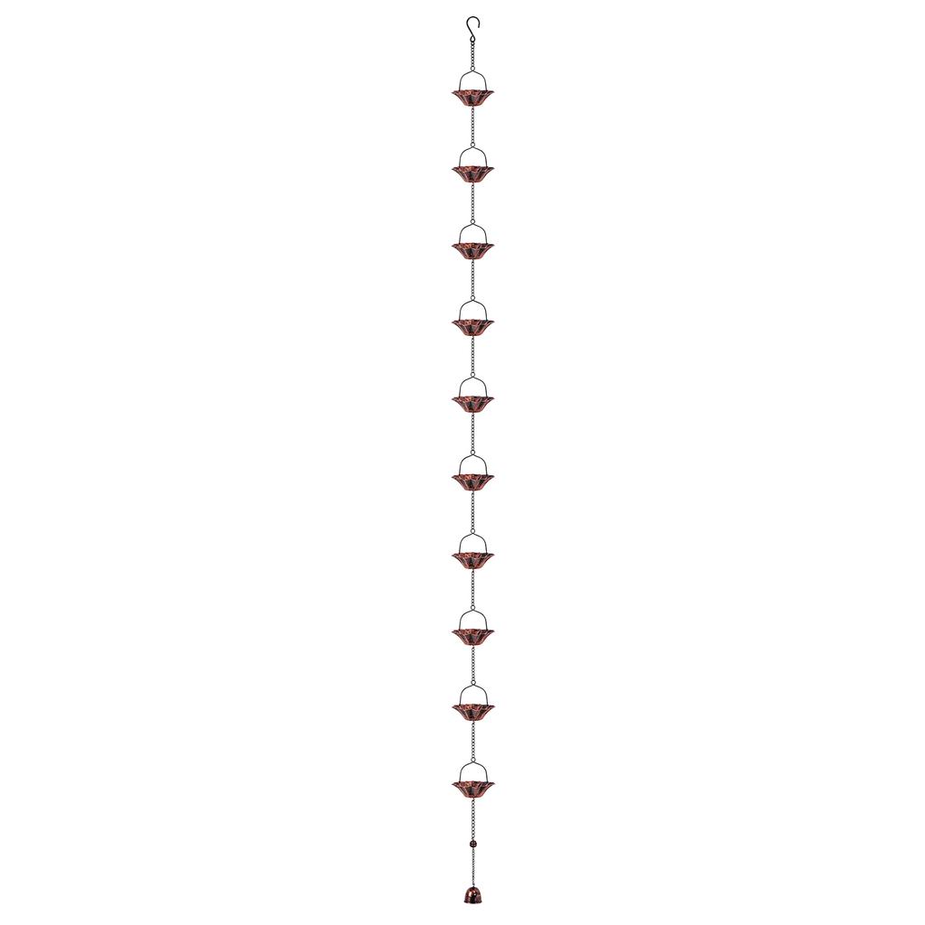Buitenregengootketting met Bel, 2,4 Meter Decoratieve Ketting voor Tuinafvoerbuis