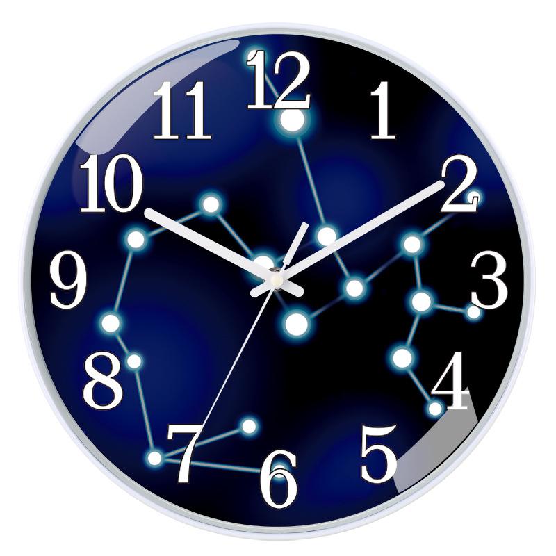 12 Inch 30cm Living Room Home Fashion Modern Simple Marble Pattern Decoration Creative Quartz Clock Wall Clock